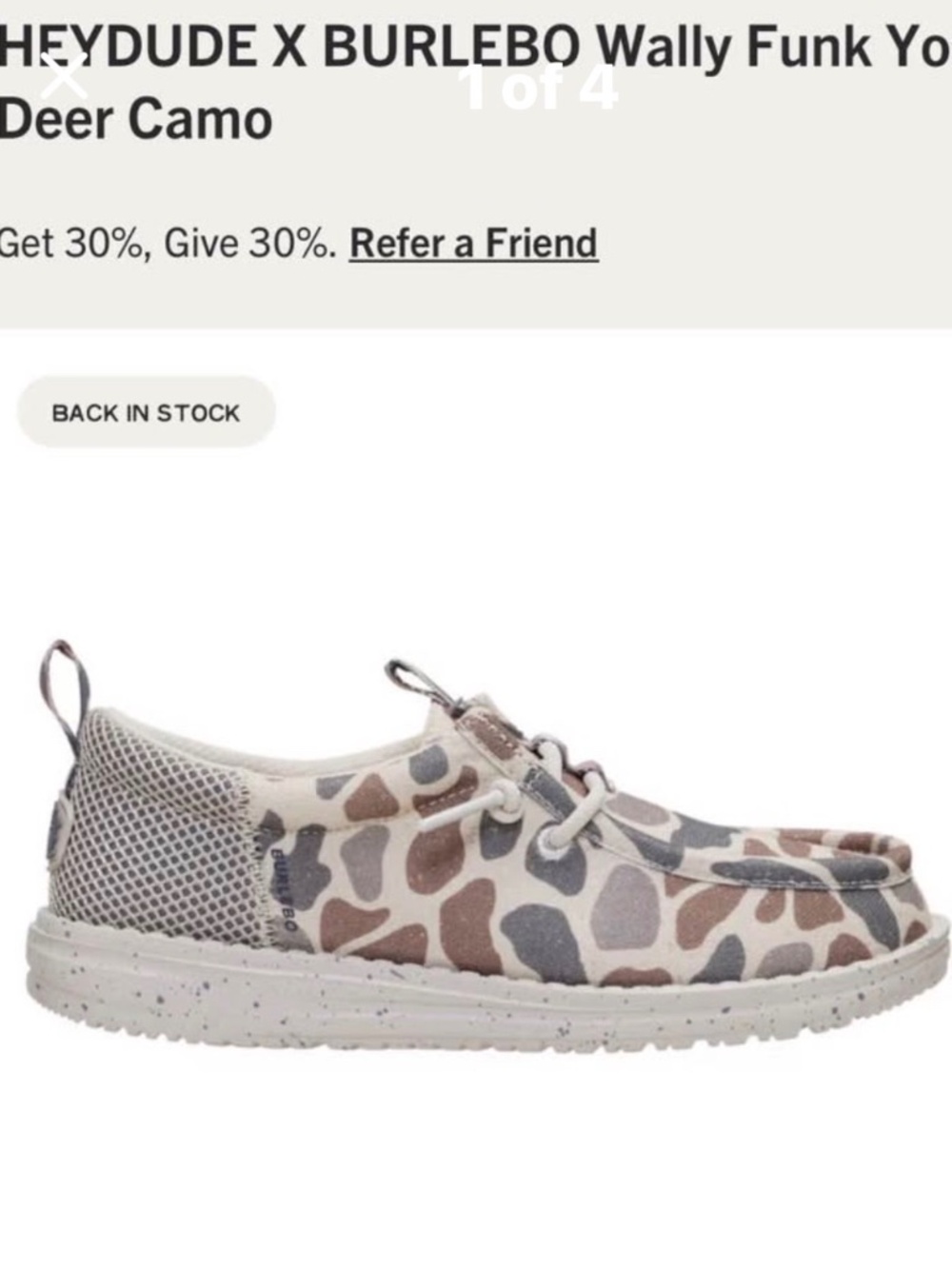 Kids Hey Dude/ Deer Camo